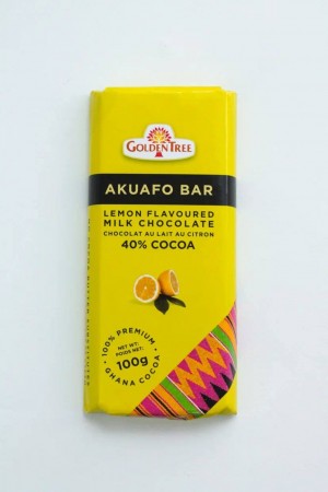 Шоколад Акуафо Бар (лимон) 100 гр
